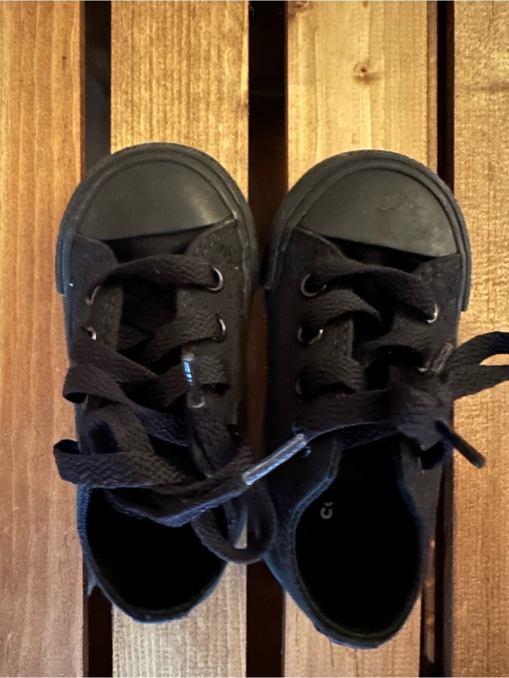 Converse Kids Black Low-Top Canvas Sneakers